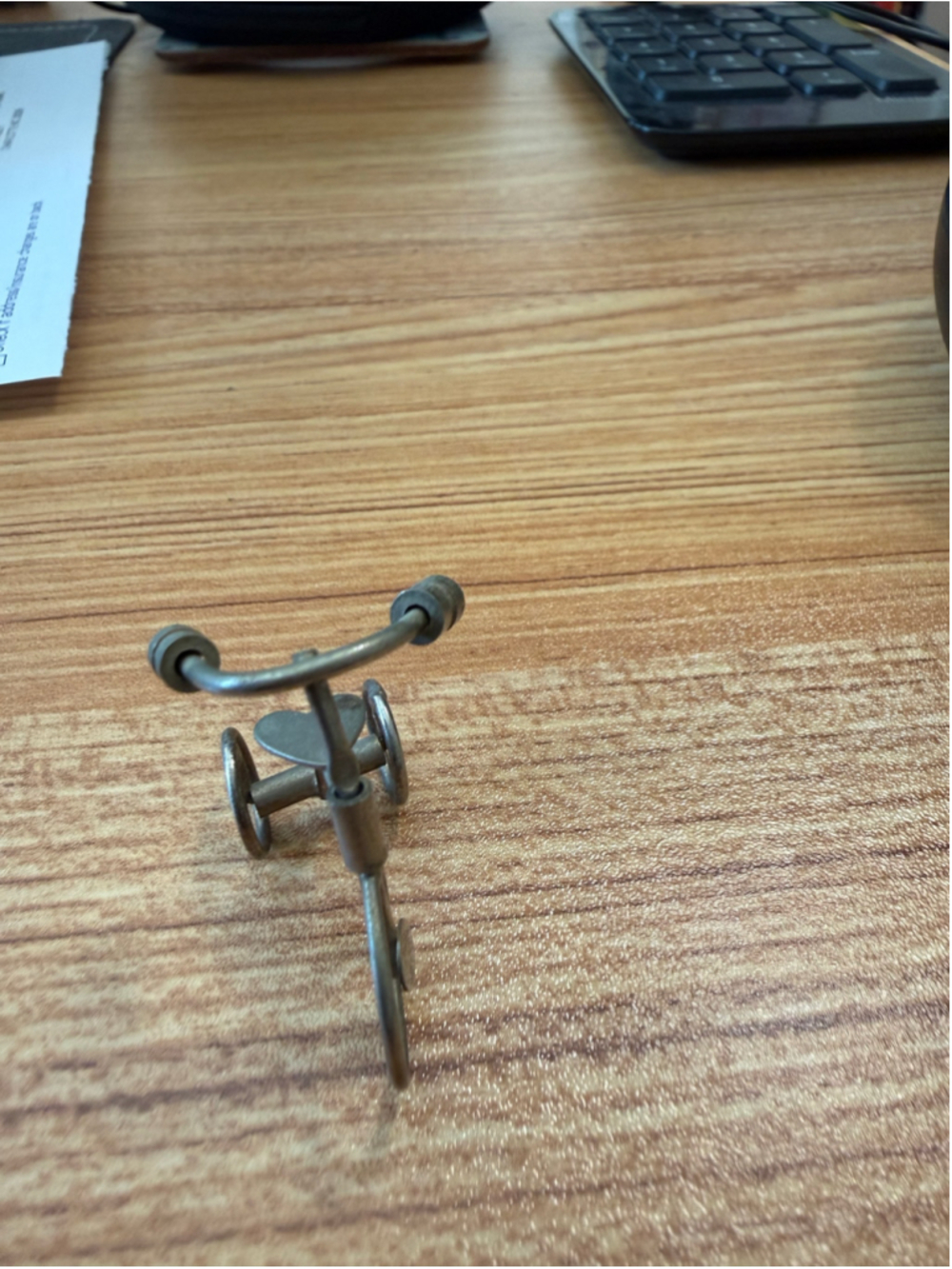 Metal Bicycle Miniature VTG Decor One Size Silver - Picture 3 of 6